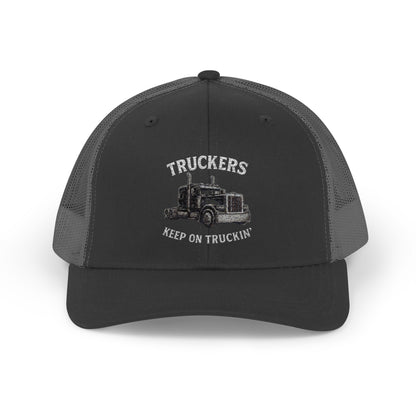 Truck Driver Snapback Cap, Mesh Trucker Hat, Cool Casual Hat, Perfect Gift for Drivers, Trucking Enthusiasts, Outdoor Style - TRV