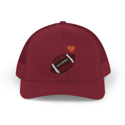 Football Love Snapback Trucker Cap, Sports Hat, Gift for Sports Fans, Casual Wear, Outdoor Activities - TRV