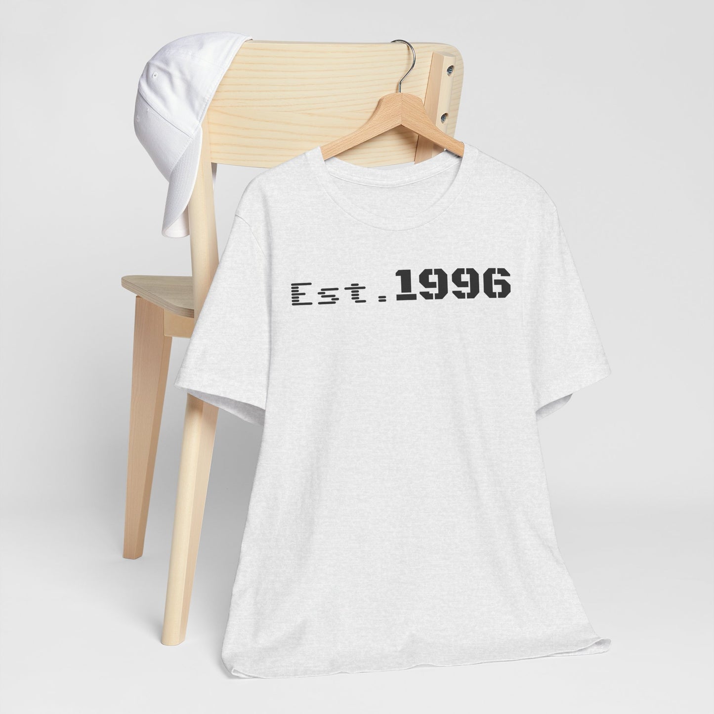 Established 1996 Unisex T-Shirt, Vintage Year Tee, Birth Year Gift, Casual Fashion, Personalized Graphic Tee - TRV