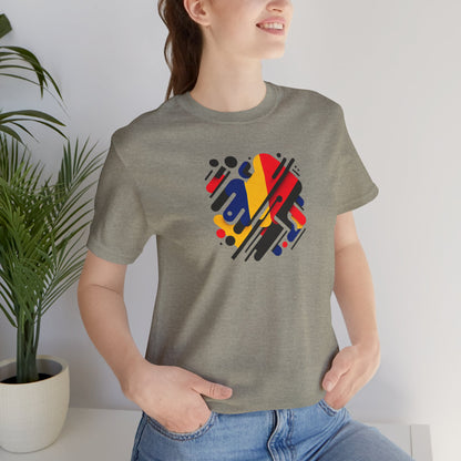 Artistic Heart Unisex Jersey Tee - Vibrant Graphic Tee, Casual Wear, Gift for Art Lovers, Birthday Surprise, Everyday Comfort - TRV