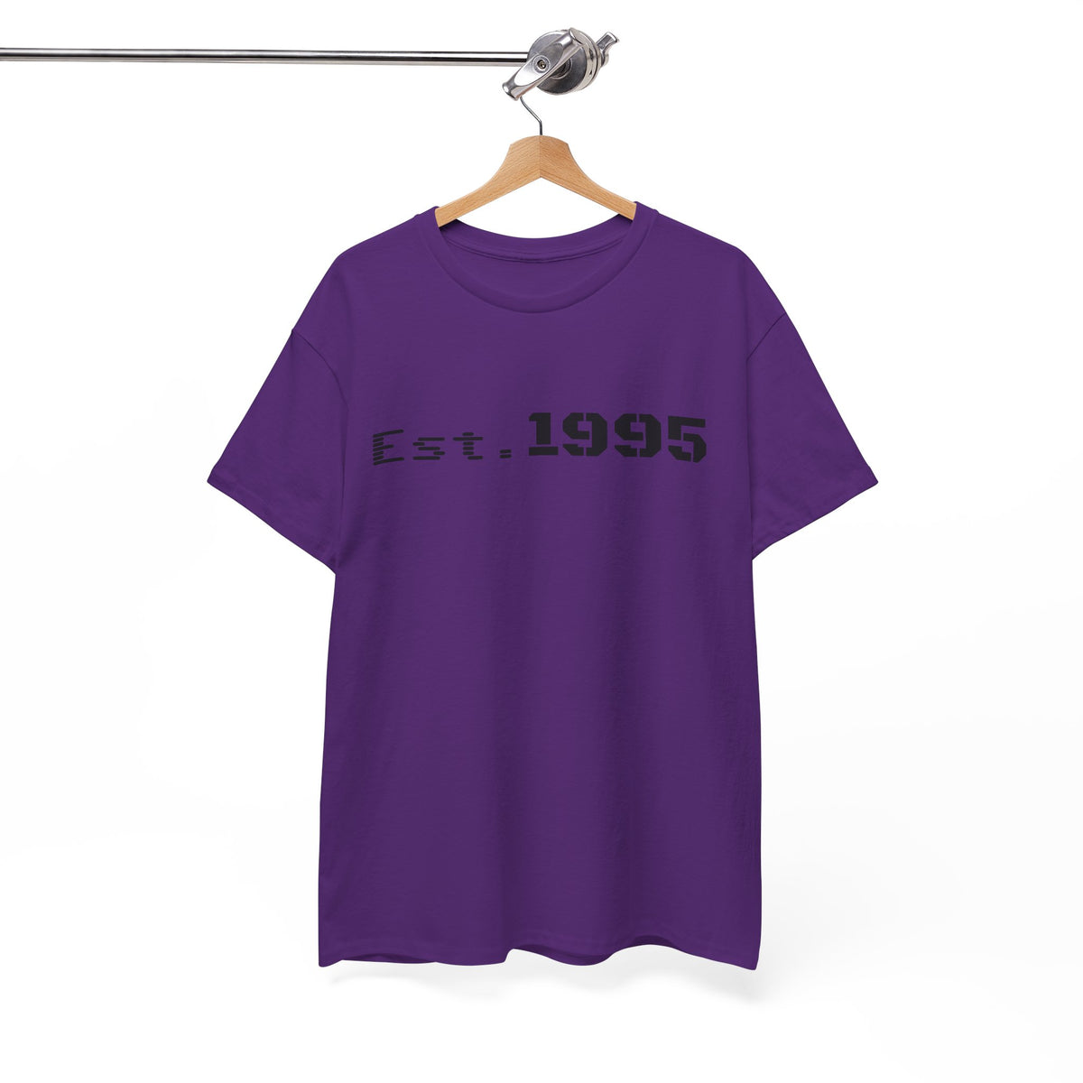 Vintage minimalist Est. 1995 T-shirt by Printify featuring a simple birthday design on a classic cotton tee.