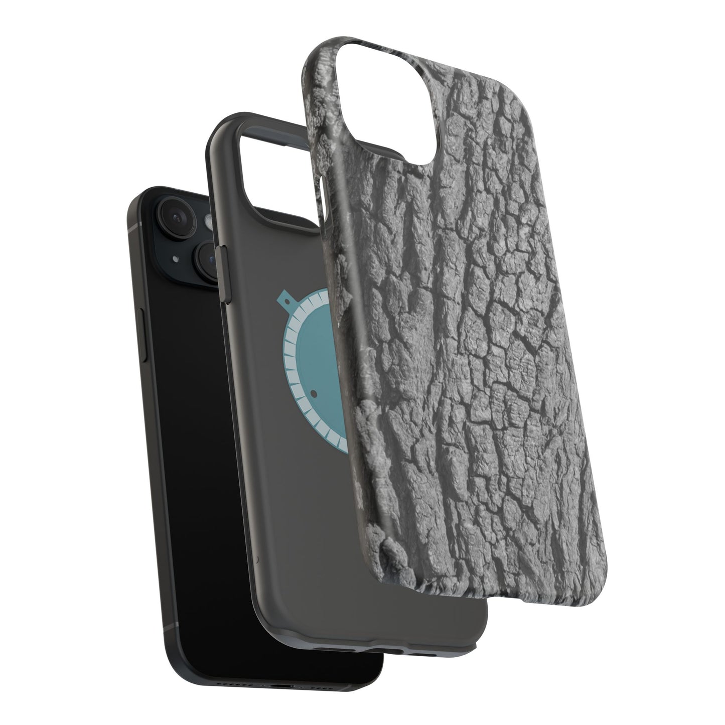 Bark Texture Magnetic Impact Phone Case