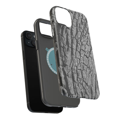 Bark Texture Magnetic Impact Phone Case