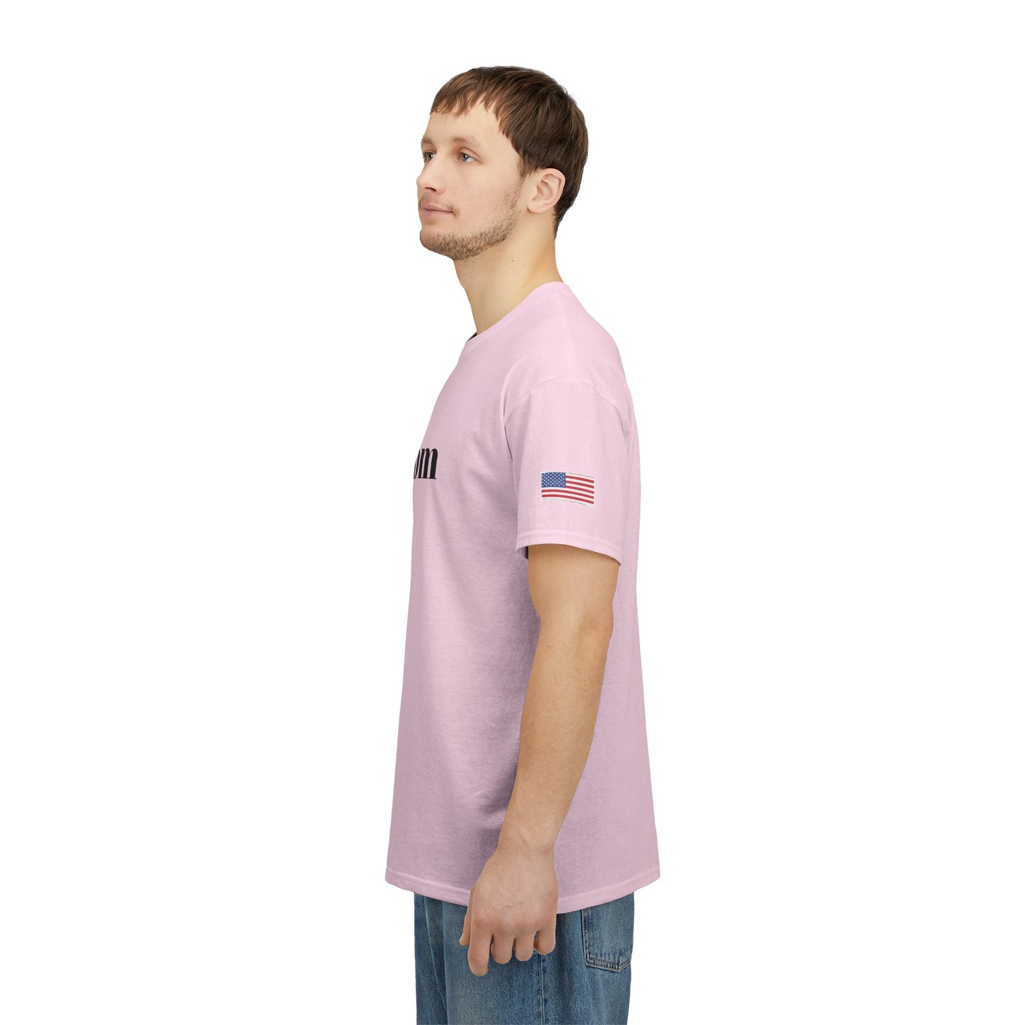 Freedom script tee | T-Shirt, American flag sleeve - TRV