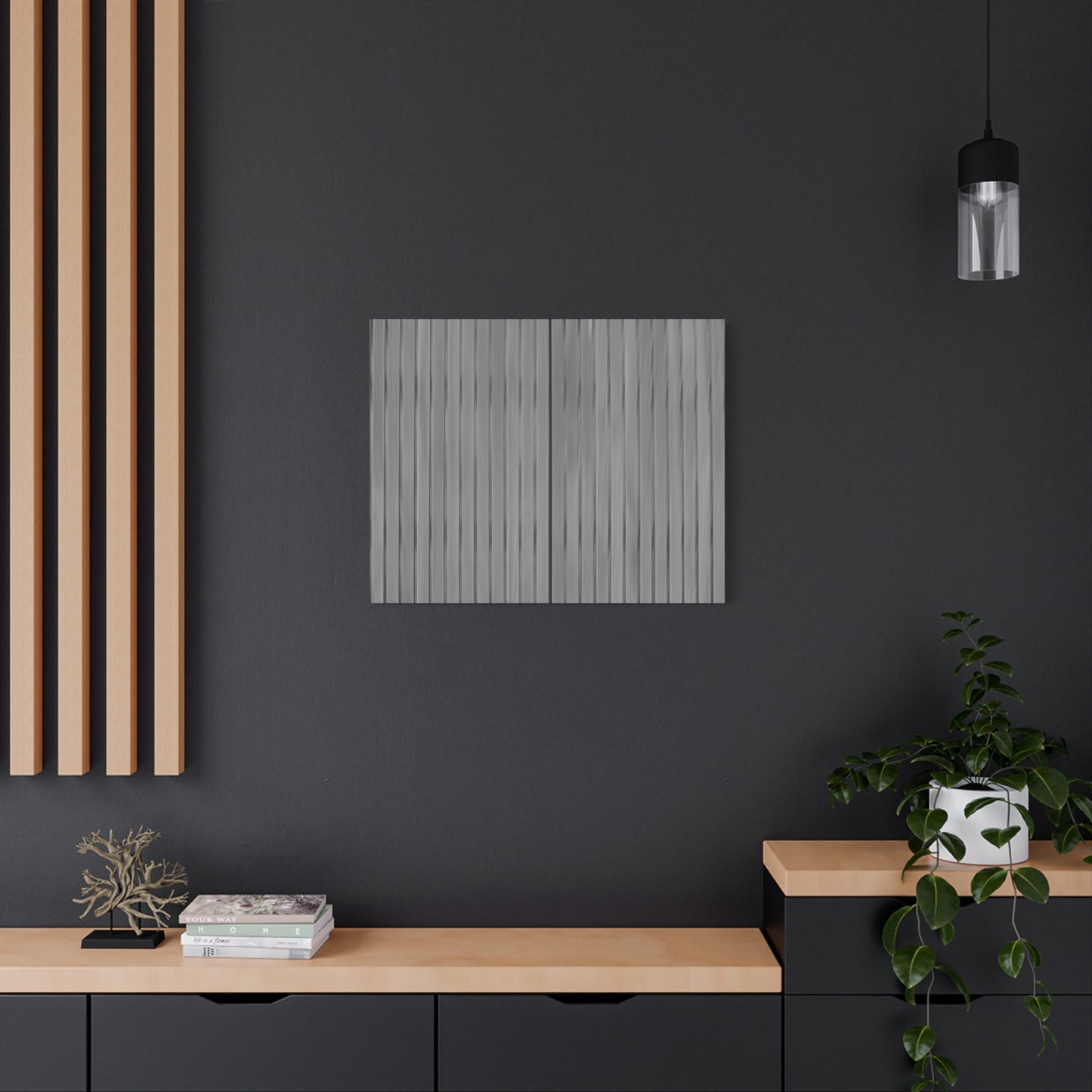 Modern Striped Canvas Art - 1.25" Stretched Wall Decor - TRV