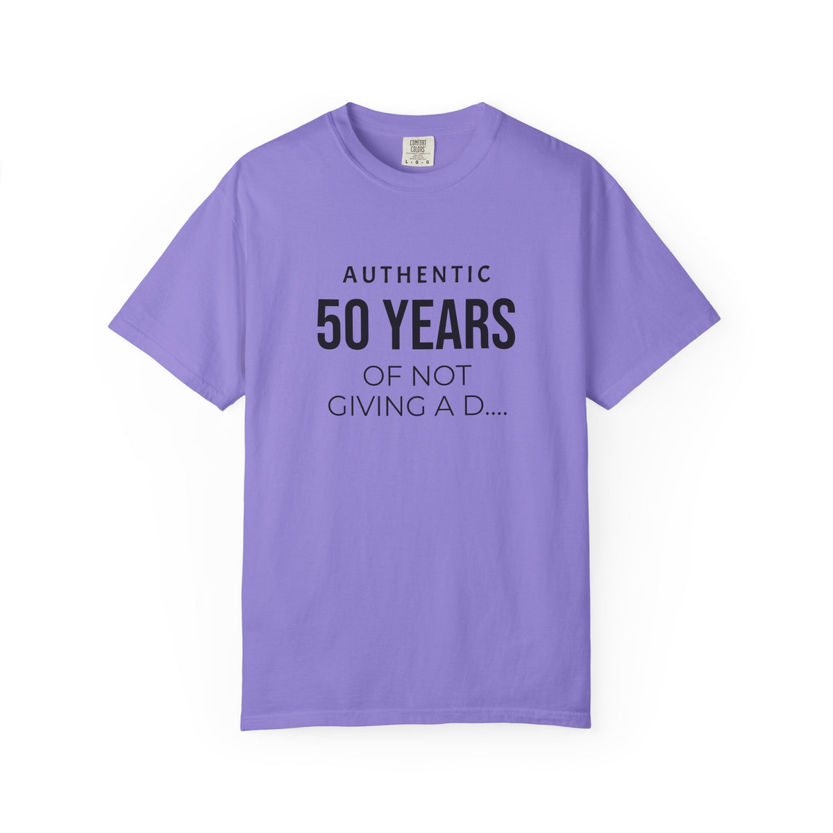 Custom garment-dyed T-shirt by Printify, featuring a soft fabric and casual fit, perfect for personalized designs.