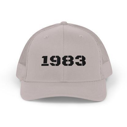 Vintage 1983 Snapback Trucker Cap, Personalized Dad Hat, Perfect Gift for Birthdays, Classic Casual Style, Everyday Wear, Anniversary Hat - TRV