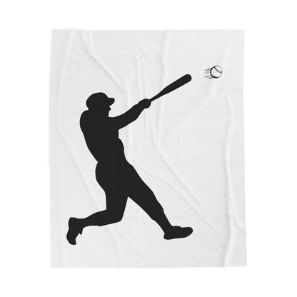 Baseball Velveteen Plush Blanket, Cozy Sports Throw, Soft Blanket for Fans, Great Gift for Baseball Lovers, Home Decor - TRV