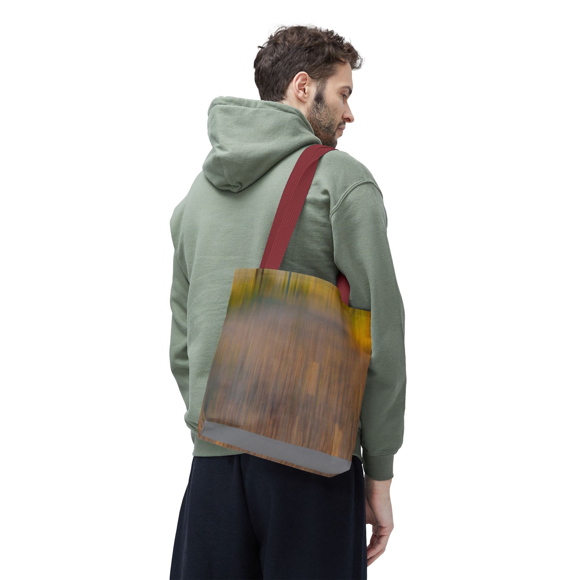 Abstract Art Tote Bag - Stylish and Eco-Friendly Diagonal Stripes for Everyday Use - TRV