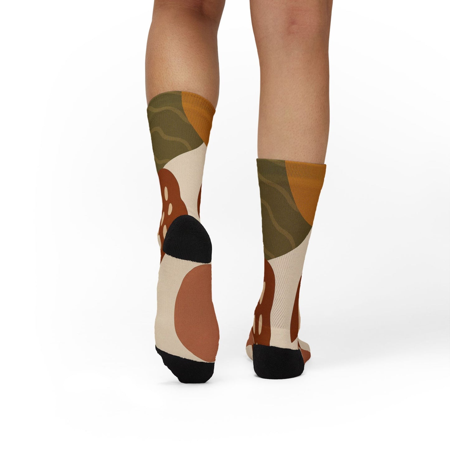 Abstract Floral Pattern Socks | Sublimation Crew Socks
