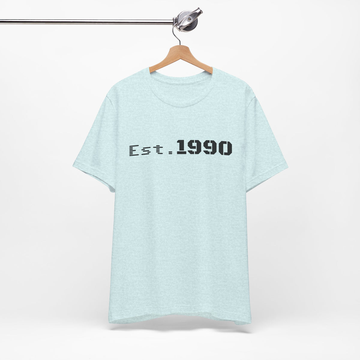 Vintage Est. 1990 T-Shirt by Printify featuring a classic design, casual fit, and comfortable fabric for everyday wear.