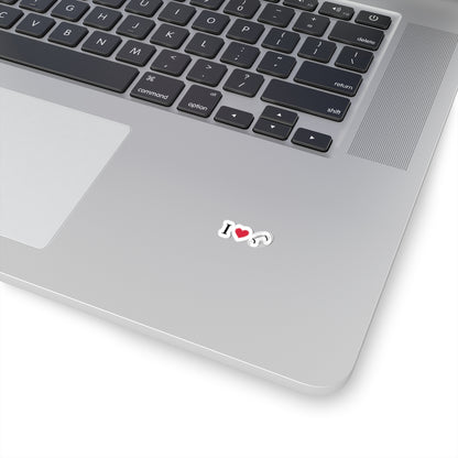 I Love Football -Cut Stickers | Sports Love Decals, Laptop Stickers, Gift for Football Fans, Sticker for Sports Enthusiasts, Home Decor - TRV