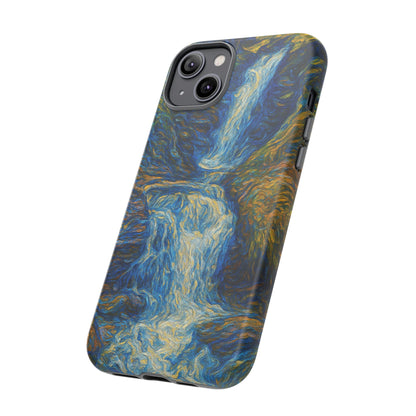 Artistic Phone Case - Waterfall Design, Unique Gift, Phone Accessory, Nature Lover, Original Artwork - TRV