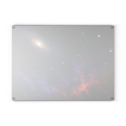 Galaxy Nebula Glass Cutting Board — Space Constellation Kitchen Board