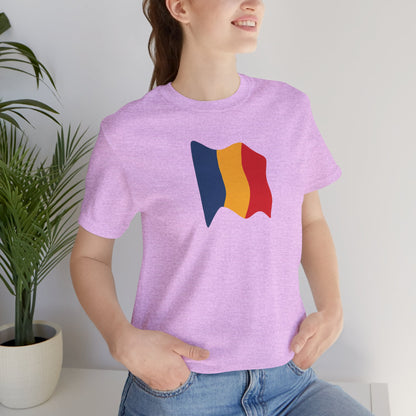 Romanian Flag Unisex Short Sleeve Tee, Casual Shirt, Travel T-Shirt, Gift for Romanians, Summer Outfit, Everyday Wear
