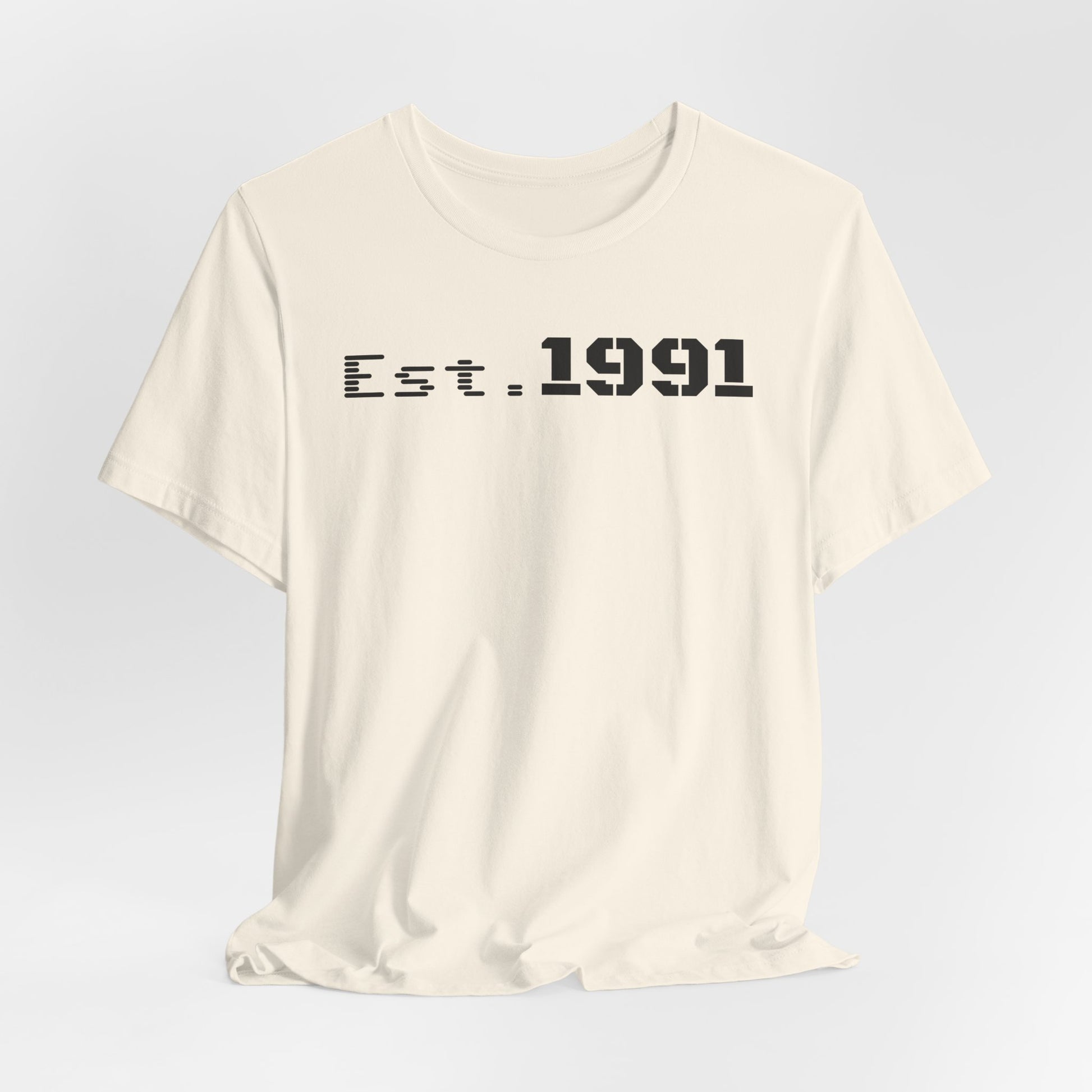 Established 1991 Unisex Jersey Tee | Vintage Anniversary Gift | Casual Wear, Birthday Shirt, Retro Style, Statement Tee, Gift for Him/Her - TRV