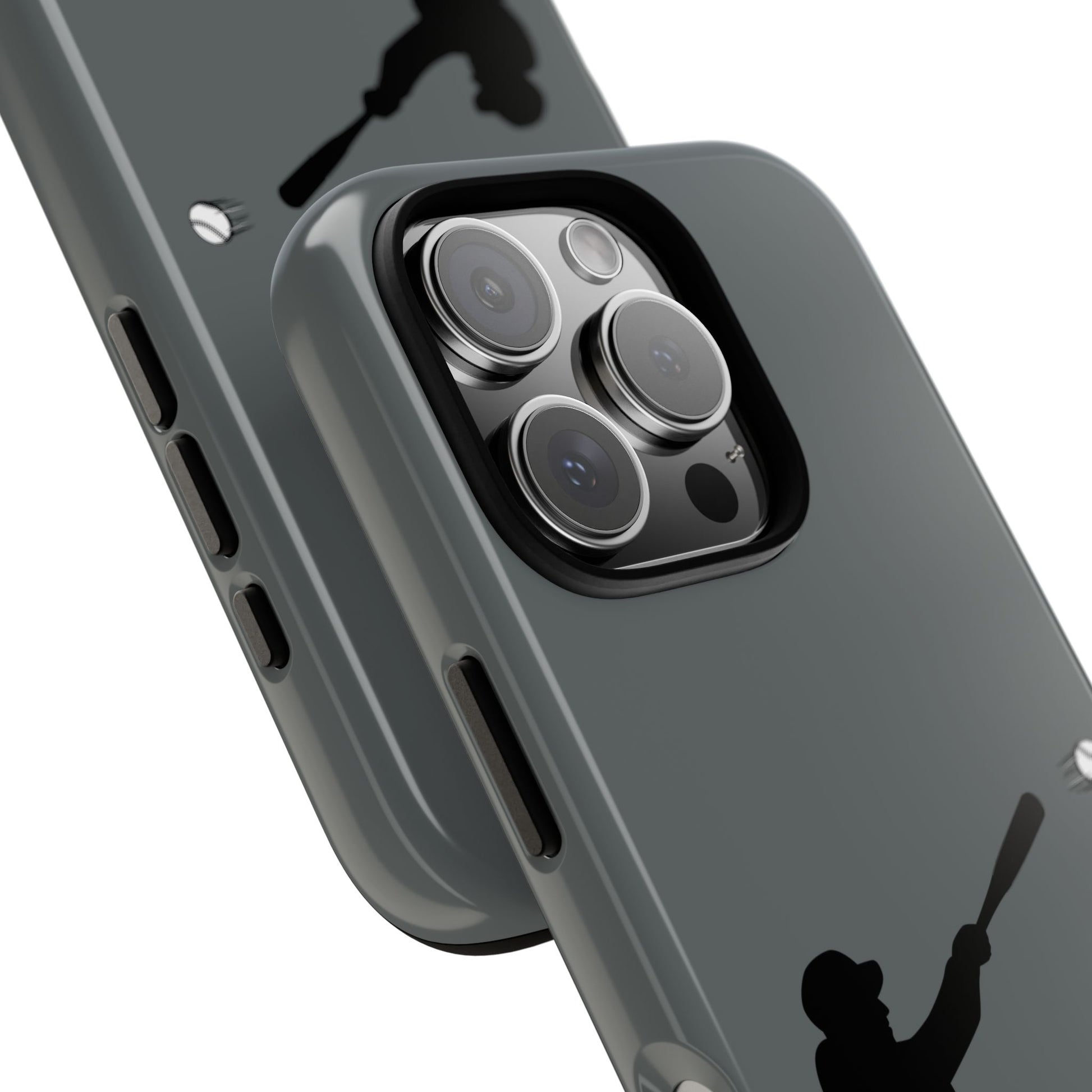 Printify baseball batter phone case, tough protective smartphone cover featuring a baseball player design, ideal for sports fans.