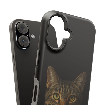 Magnetic Impact-Resistant Phone Case — Realistic Tabby Cat Portrait