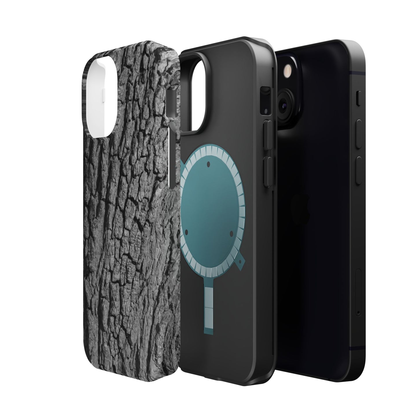 Bark Texture Magnetic Impact Phone Case