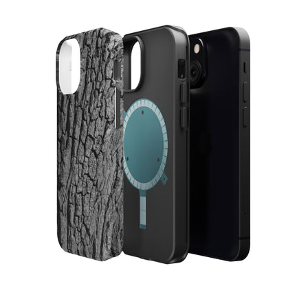 Bark Texture Magnetic Impact Phone Case