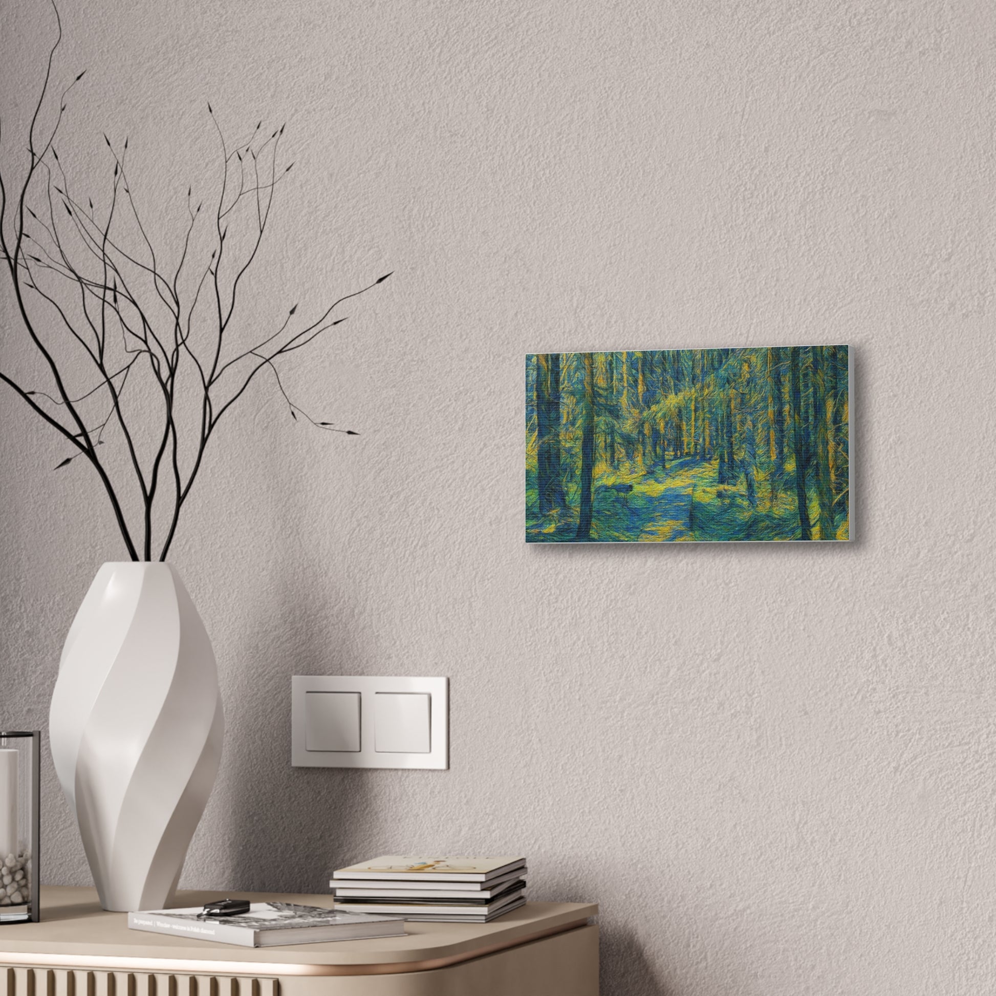 Canvas Art Print, Forest Path Painting, Nature Decor, Wall Art, Gift for Nature Lovers, Home Decor Inspiration - TRV
