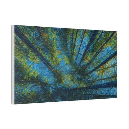 Canvas Wall Art, Forest Perspective Print, Nature Decor, Home & Office Art, Rustic Wall Hanging, Tree Art for Nature Lovers - TRV