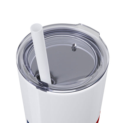 Skinny Tumbler — USA Flag 20oz Straw Tumbler (Patriotic Travel Cup)