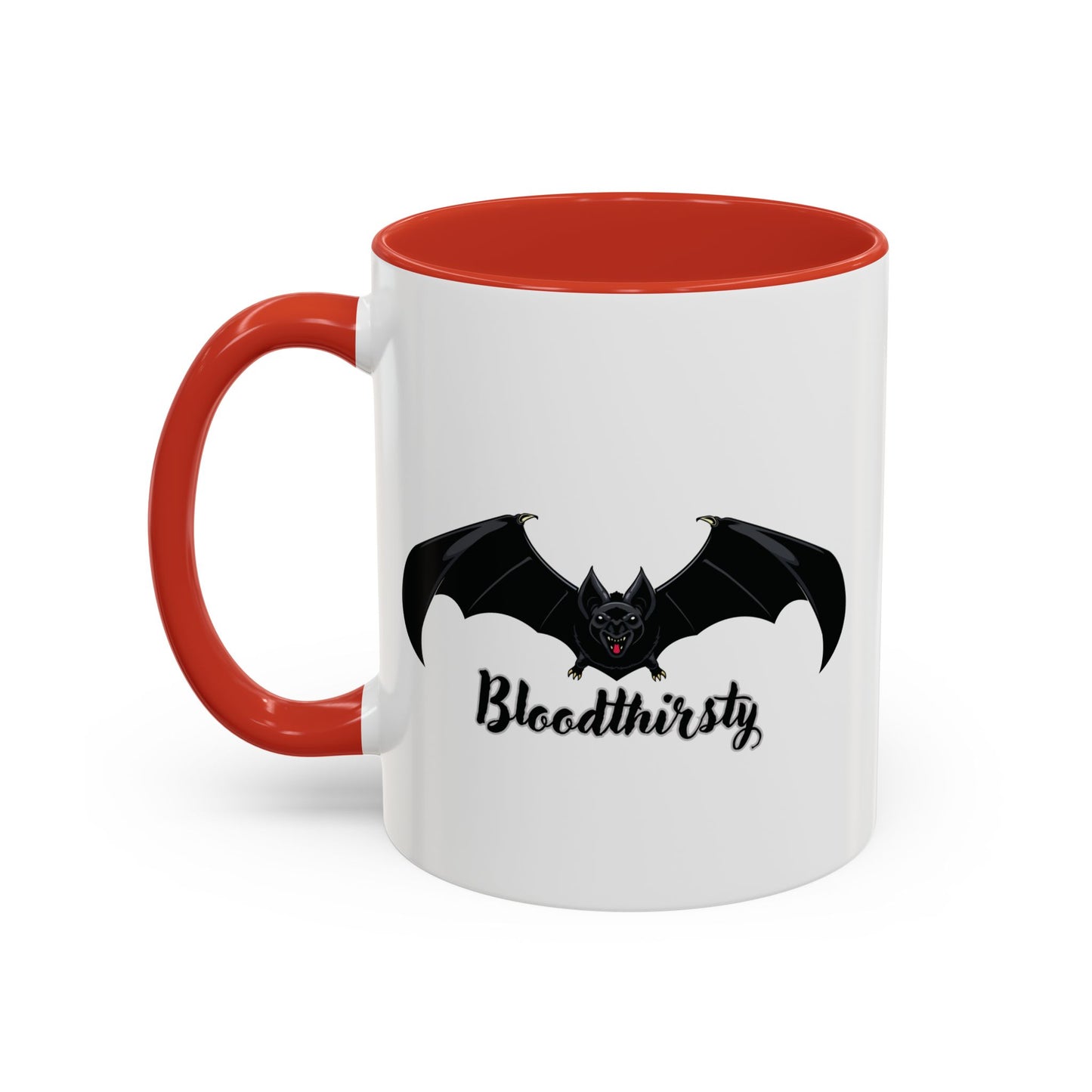 Bloodthirsty Bat Coffee Mug - Unique Halloween and Gothic Accents