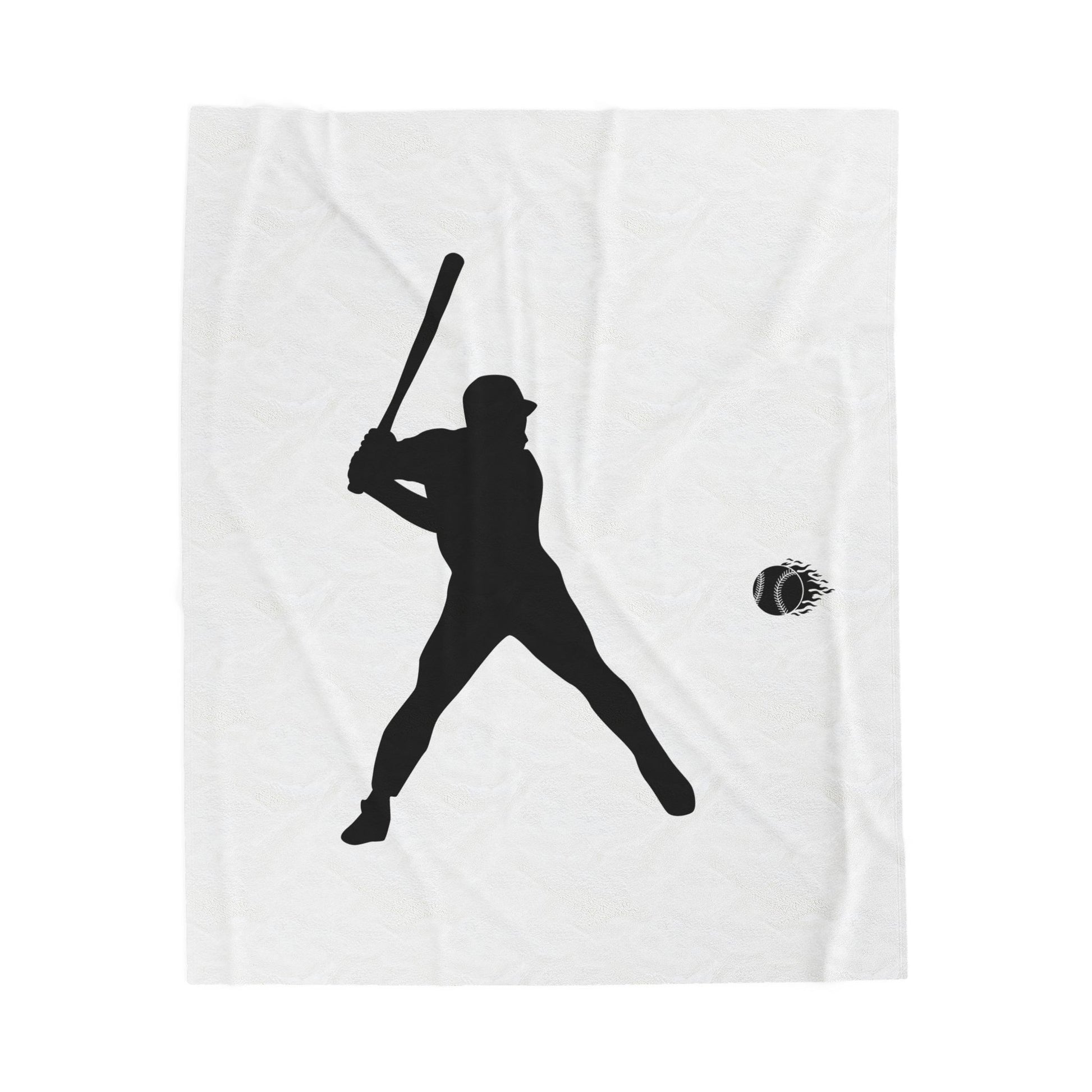 Baseball Player Plush Blanket | Soft Sports Throw, Cozy Gift for Athletes, Home Decor, Game Day Blanket, Perfect for Birthdays - TRV