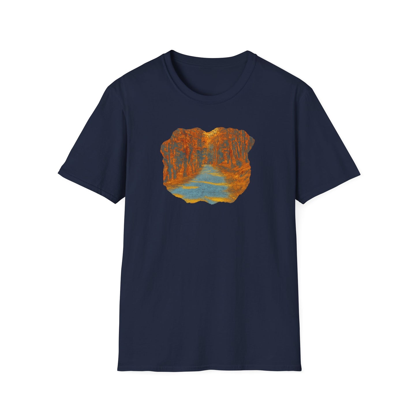 Autumn Pathway Unisex Softstyle T-Shirt, Cozy Fall Shirt, Nature Lover Tee, Scenic Route Top, Gift for Hikers, Casual Wear, Outdoor [...]