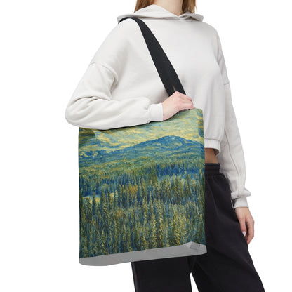 Nature-Inspired Tote Bag, Eco-Friendly Carryall, Bohemian Style Purse, Art Tote, Great Gift for Nature Lovers, Shopping Bag, Travel [...] - TRV