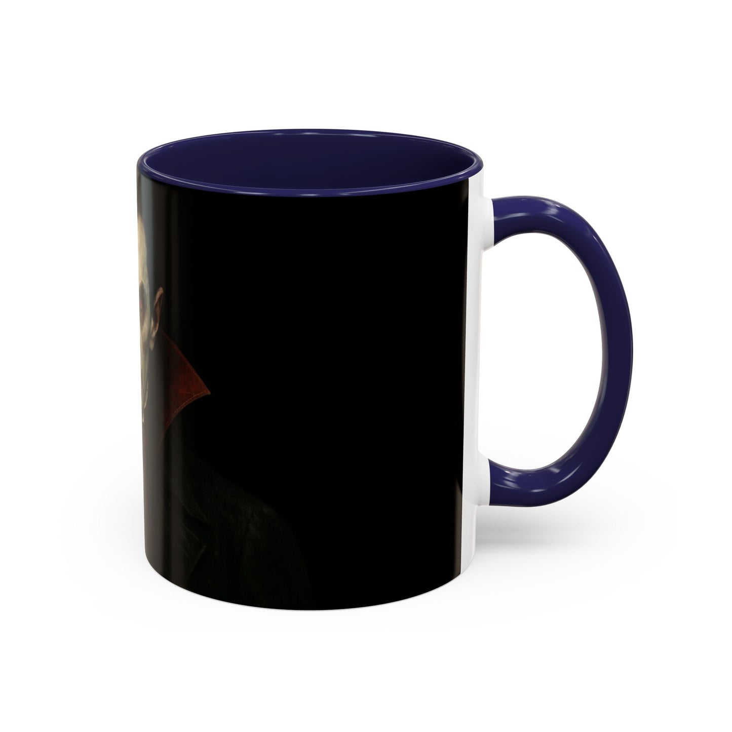 Gothic Dracula Vampire Accent Coffee Mug | Spooky Halloween Gift, Unique Home Decor, Collector's Mug, Coffee Lover's Gift - TRV