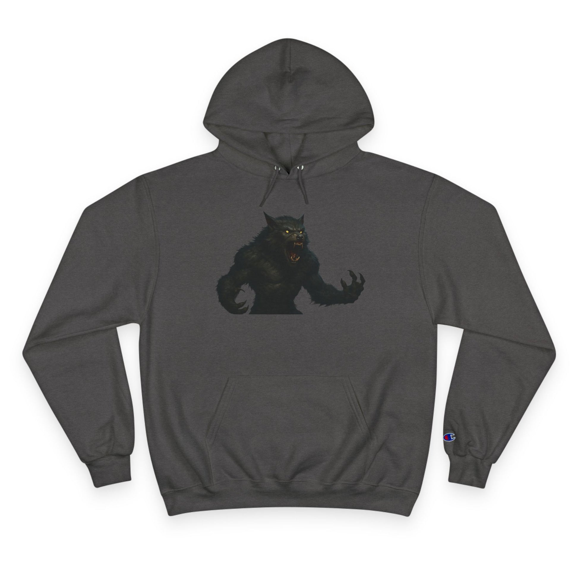 Werewolf Champion Hoodie - Edgy Graphic Sweatshirt for Gamers, Perfect for Gifts, Casual Wear, Fall Fashion, Anime Lovers - TRV