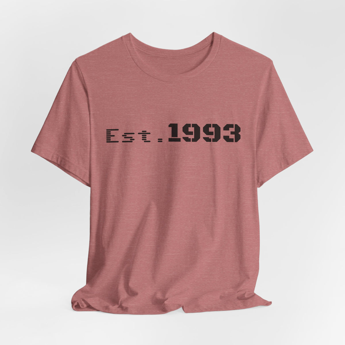 Vintage 1993 Est. T-Shirt by Printify featuring a classic born in 1993 design on a casual cotton tee.
