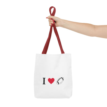 Football Lover's Tote Bag - Perfect for Game Day, Sports Events, Gifts for Fans, Eco-Friendly Carryall, Personal Use, Travel Bag - TRV