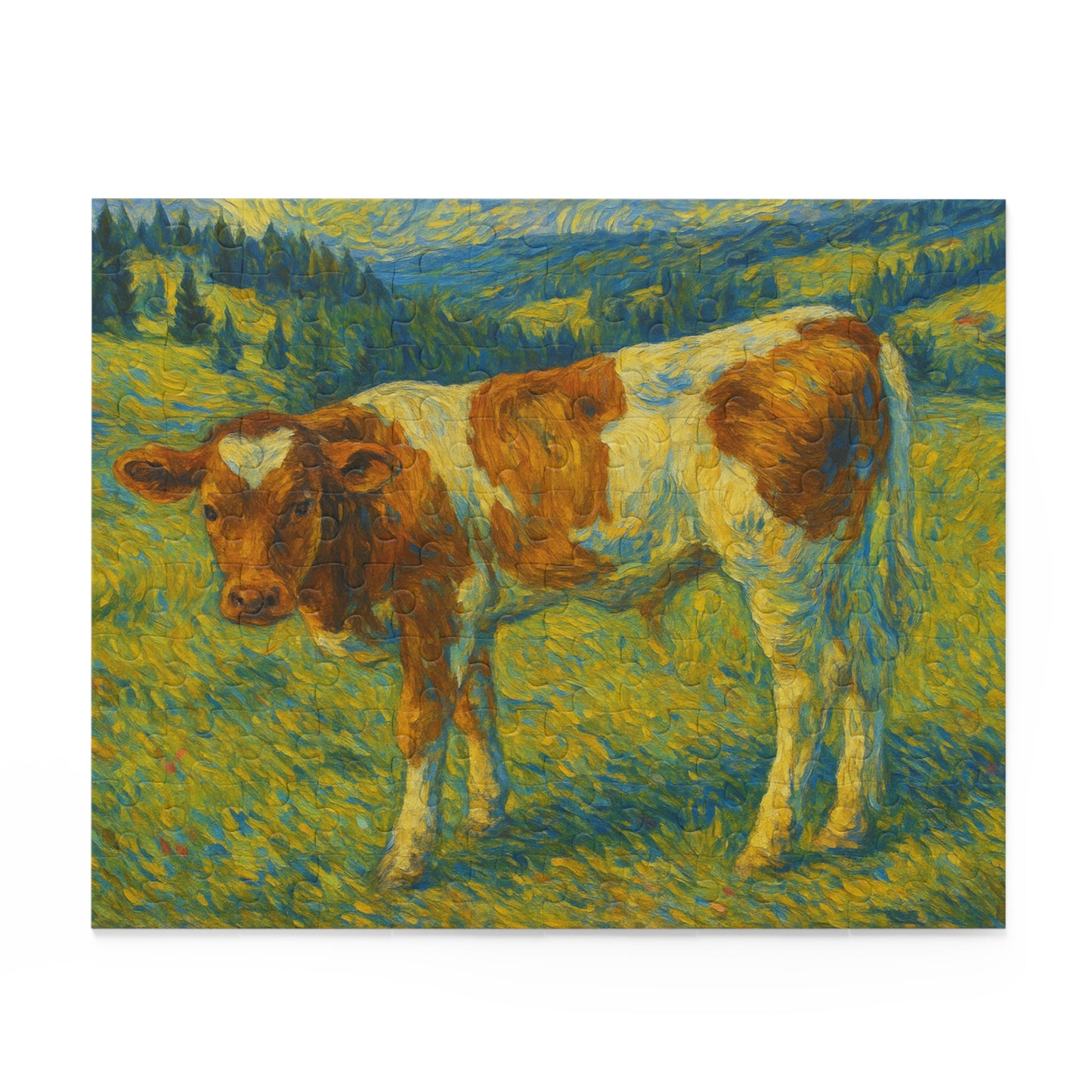 Vintage Calf Painting Puzzle | Art Jigsaw 120 252 500-Piece