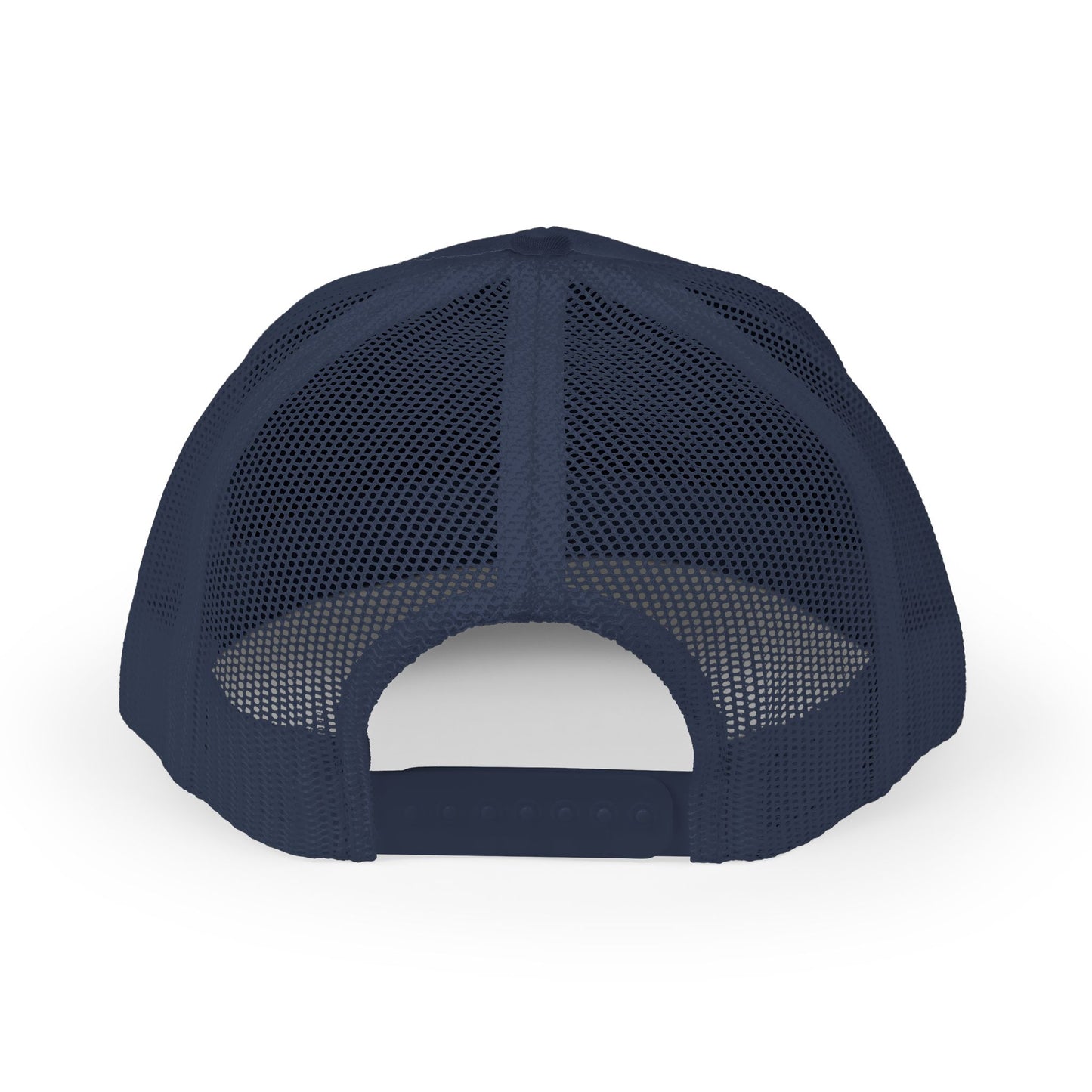 Vintage baseball snapback trucker cap with batter silhouette design, featuring a classic brim and adjustable strap.