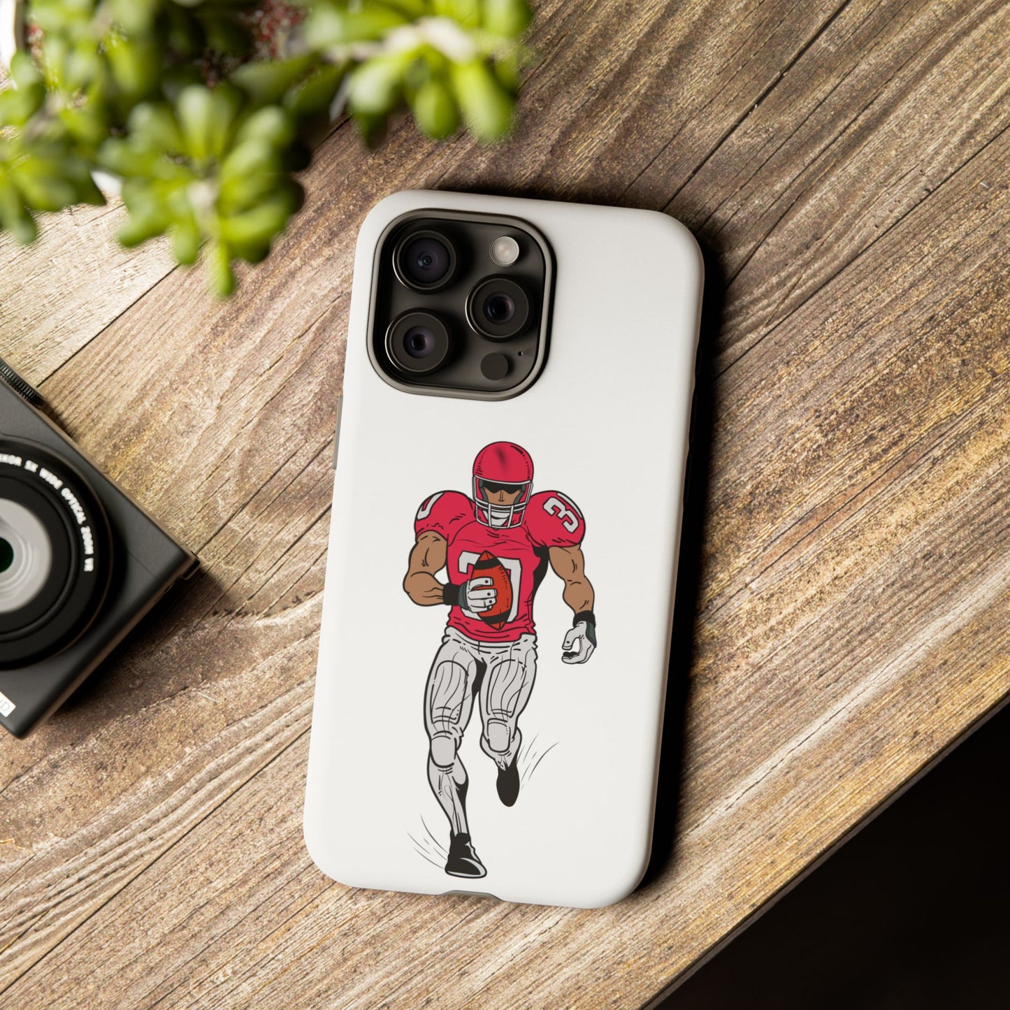 Football Player Tough Case, Sports Phone Cover, Athlete Gift, Tough Phone Case, Fall Sports, Football Lover's Accessory - TRV
