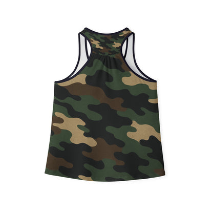 Camo Women's Tank Top, Stylish Fitness Wear, Summer Outfit, Outdoor Activities, Casual Tank for Women, Gift for Her - TRV