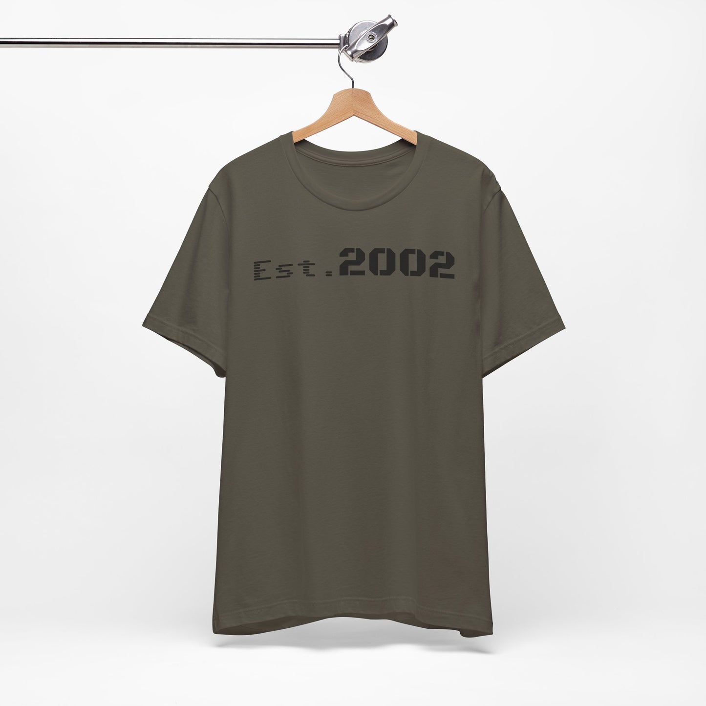 Established 2002 Unisex Tee, Vintage Style T-Shirt, Year Established Shirt, Retro Graphic Tee, Customizable Gift Idea