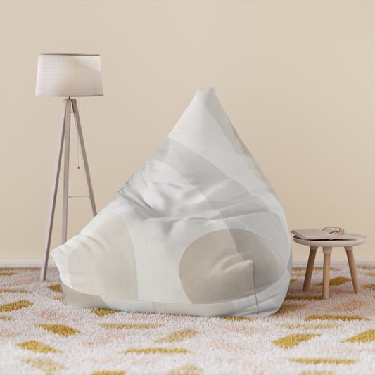 Neutral Geometric Pattern Bean Bag