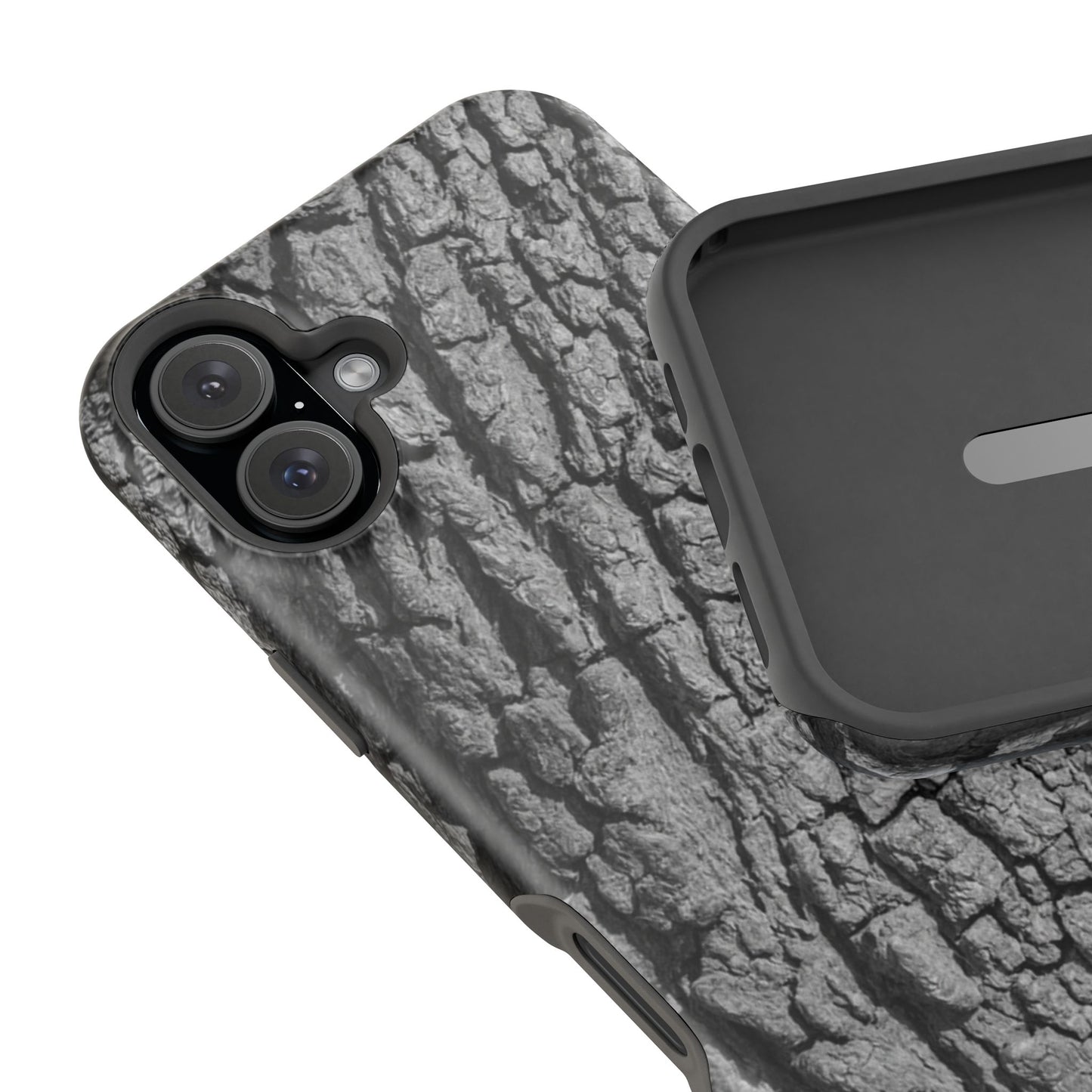 Bark Texture Magnetic Impact Phone Case