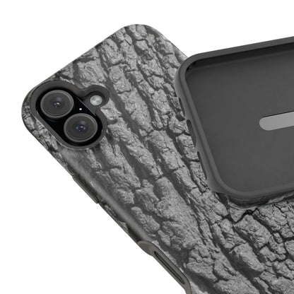 Bark Texture Magnetic Impact Phone Case