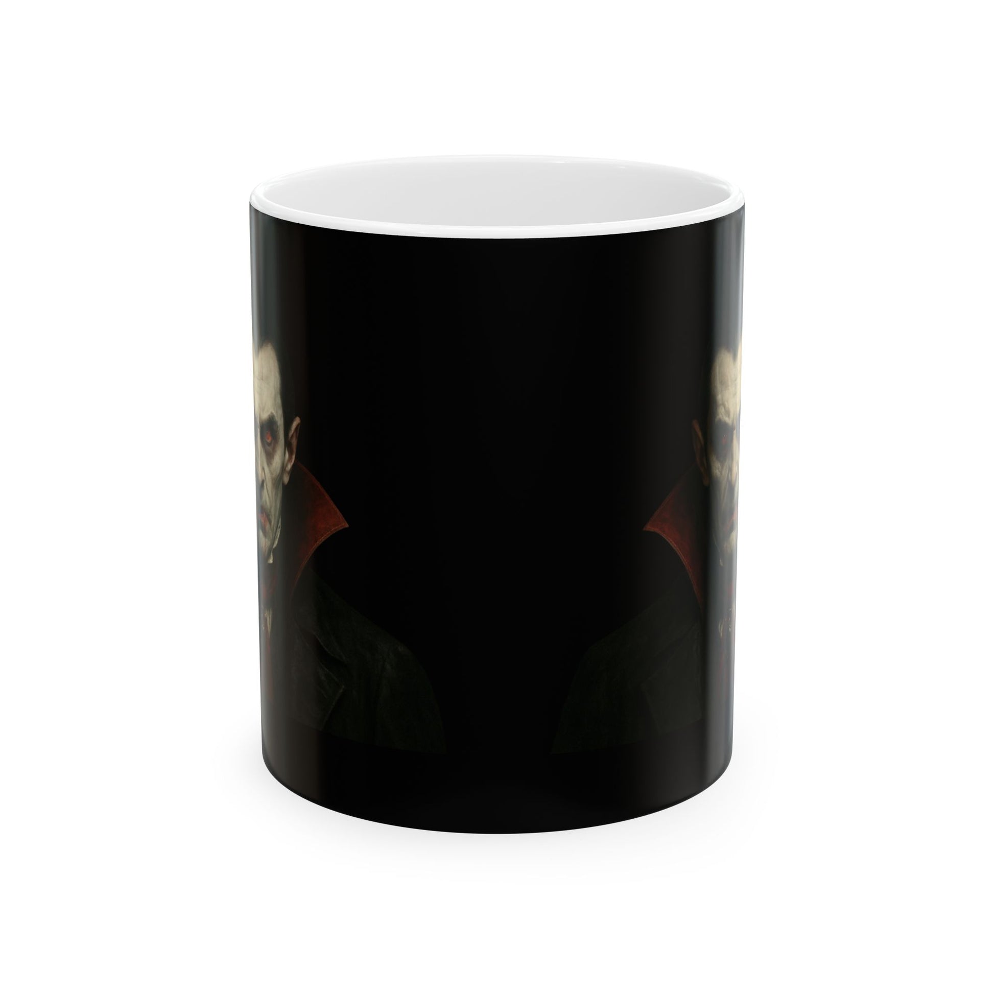 Gothic Dracula Vampire Ceramic Mug, Perfect for Halloween, Spooky Gifts, Coffee Lovers, Home Decor, 11oz & 15oz Sizes - TRV