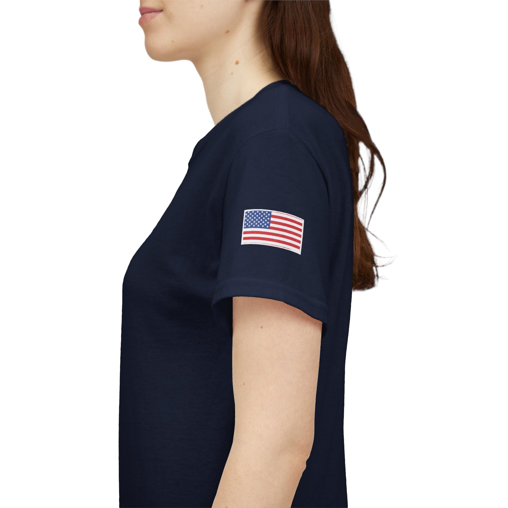 Freedom script tee | T-Shirt, American flag sleeve - TRV
