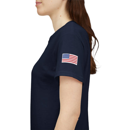 Freedom script tee | T-Shirt, American flag sleeve - TRV