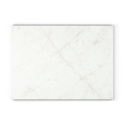Marble-Print Glass Cutting Board — Elegant Kitchen Prep Surface