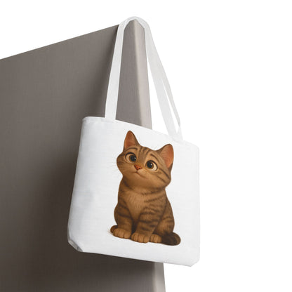 Cute Cat Tote Bag - Perfect for Animal Lovers, Eco-Friendly Carryall, Beach Bag, Shopping Tote, Gift for Cat Owners - TRV