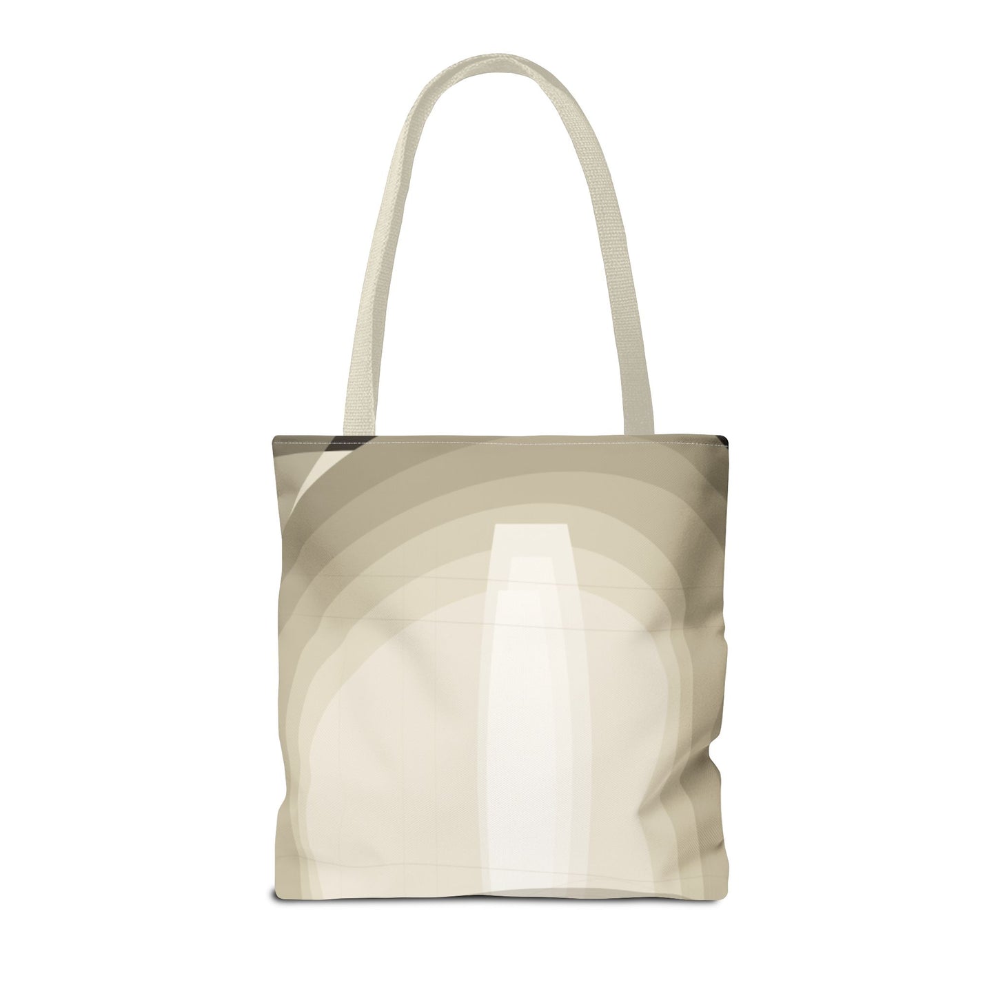 Neutral Abstract Light Beam Tote Bag | Minimalist Geometric Pattern