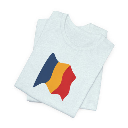 Romanian Flag Unisex Short Sleeve Tee, Casual Shirt, Travel T-Shirt, Gift for Romanians, Summer Outfit, Everyday Wear